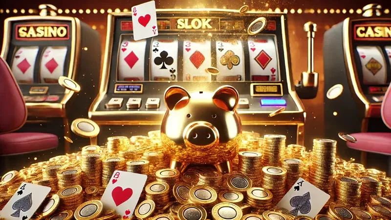 Reel dan simbol permainan slot pada layar mobile